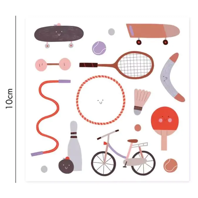 Porzellansticker "Sports"