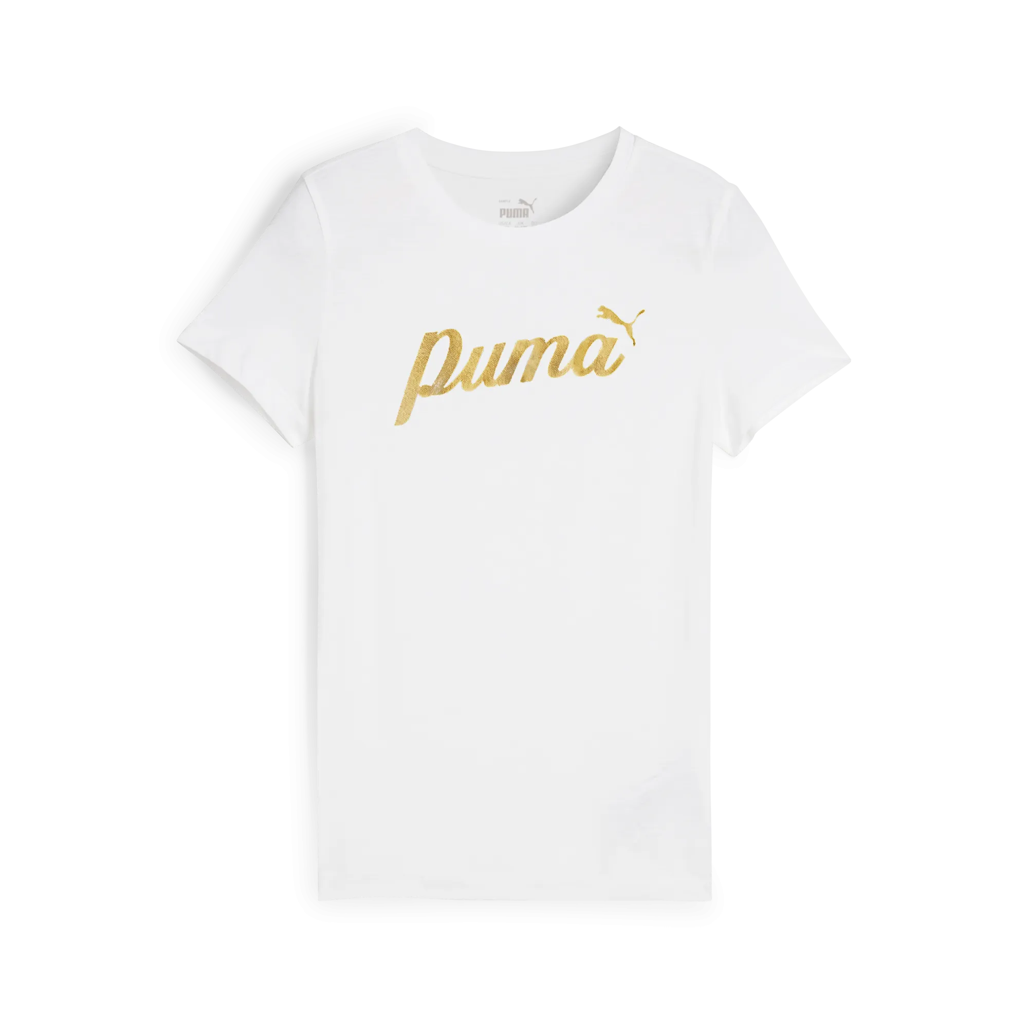 PUMA Ess  Script Metallic Girls Tee