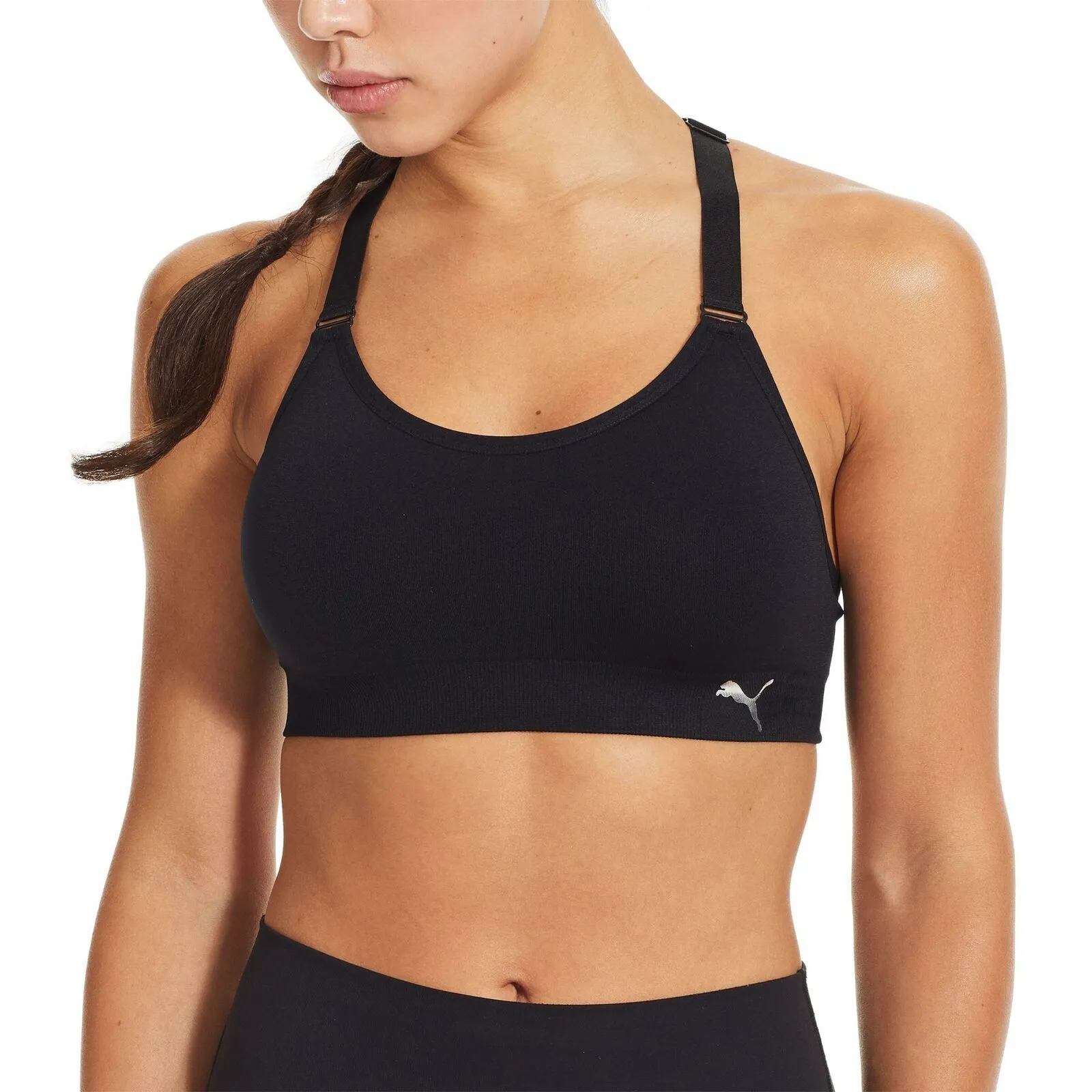 Puma Women's 3 Pack Medium Impact Seamless Sports Bras