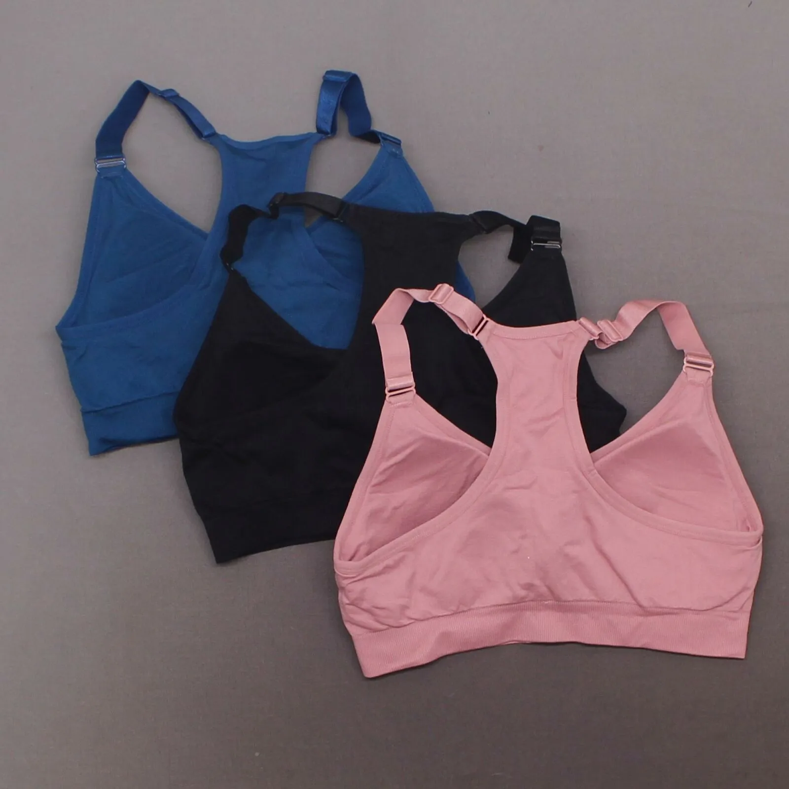Puma Women's 3 Pack Medium Impact Seamless Sports Bras