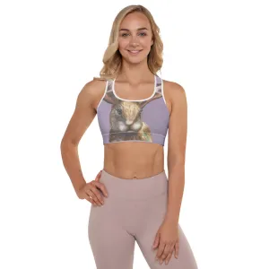 Purple Padded Sports Bra Bunny