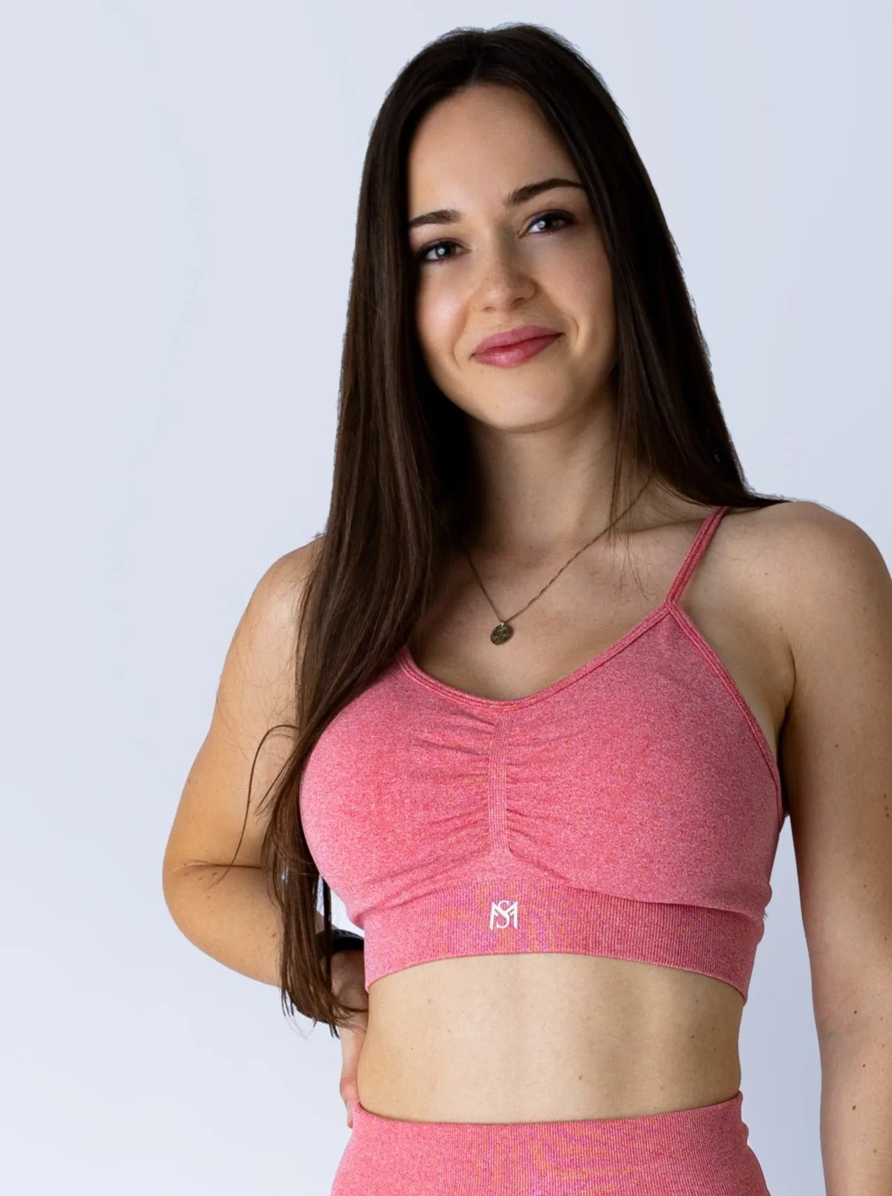 Push Up Collection Pink Sport Bra