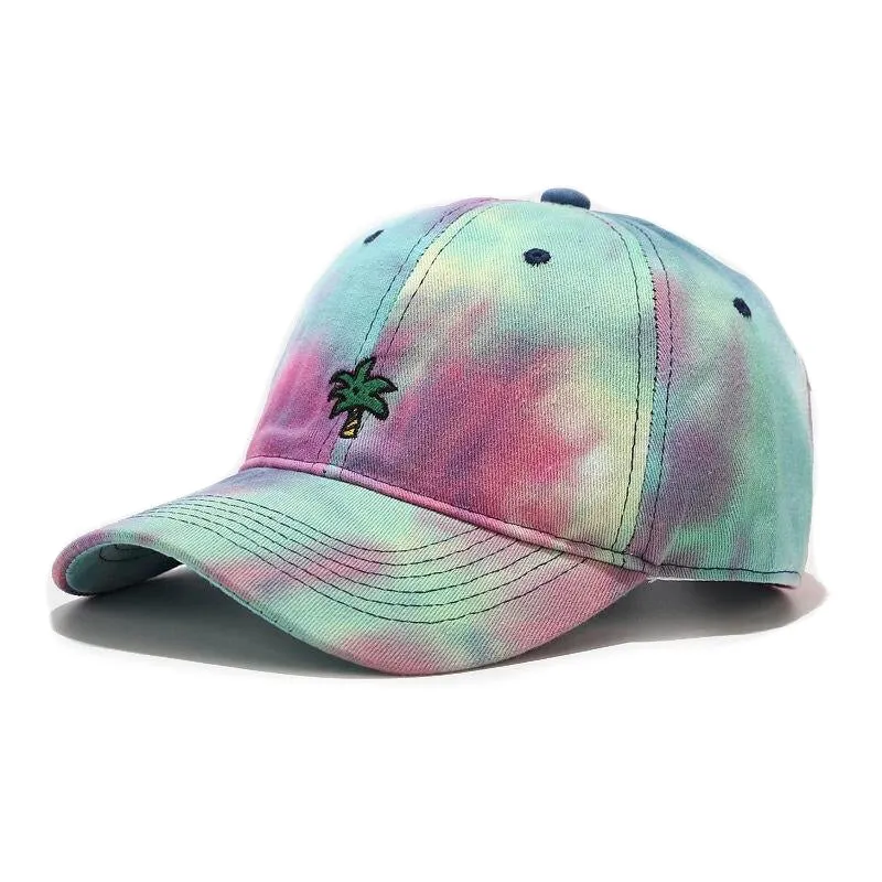 "TIE AND DYE" Casquette baseball Bleu Blanc Vert - URB1™