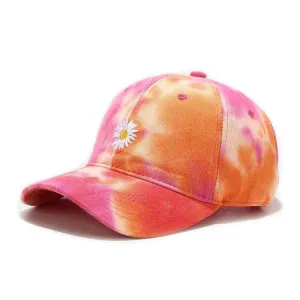 "TIE AND DYE" Casquette baseball Bleu Blanc Vert - URB1™
