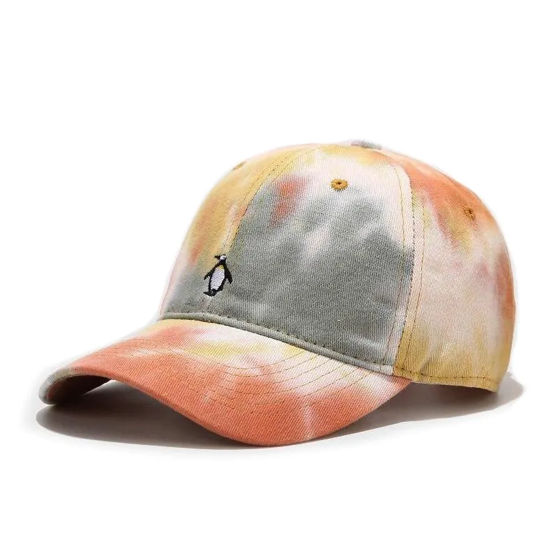 "TIE AND DYE" Casquette baseball Bleu Blanc Vert - URB1™