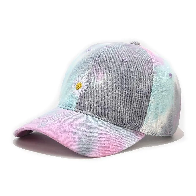 "TIE AND DYE" Casquette baseball Bleu Blanc Vert - URB1™