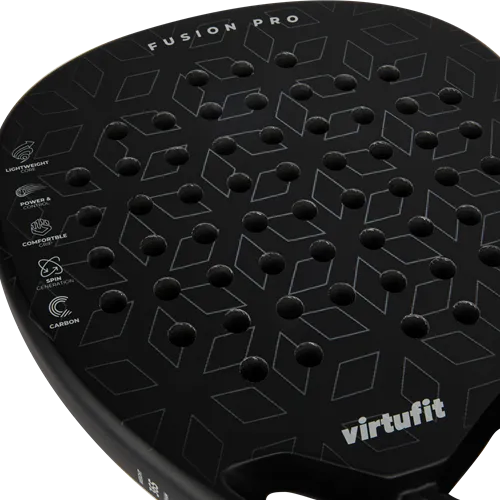 Racheta de Padel VirtuFit Fusion Pro Padel Racket- Negru- Argintiu