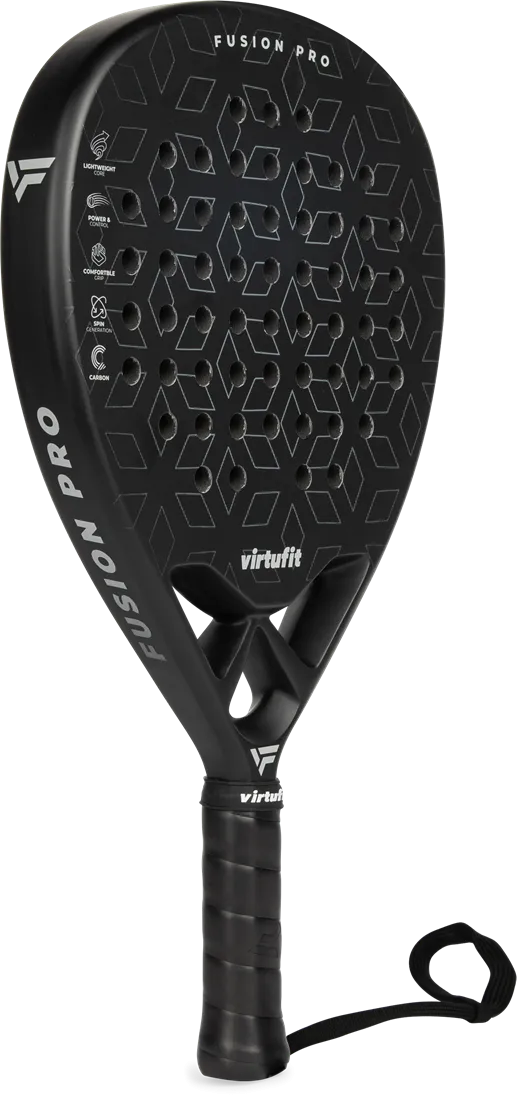 Racheta de Padel VirtuFit Fusion Pro Padel Racket- Negru- Argintiu