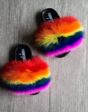 Rainbow Stripe Fluffy