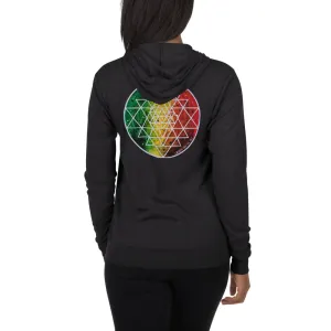 Rasta Sri Yantra Unisex zip hoodie