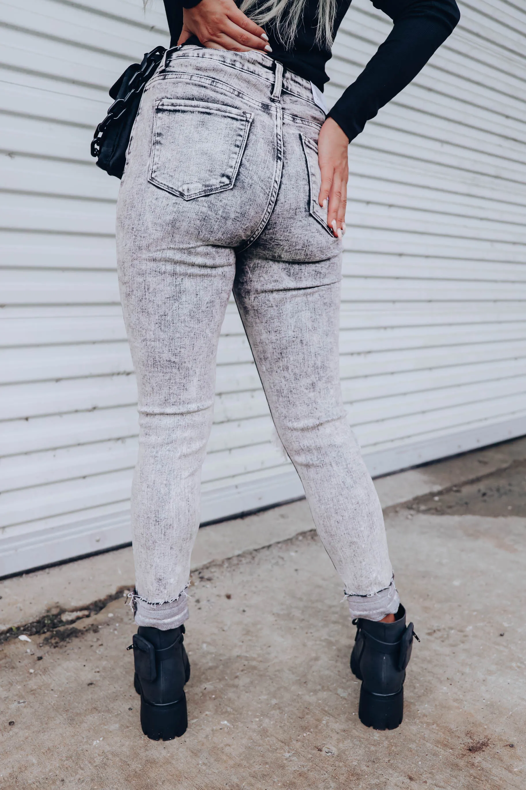 Reba Released Hem Skinny Jeans