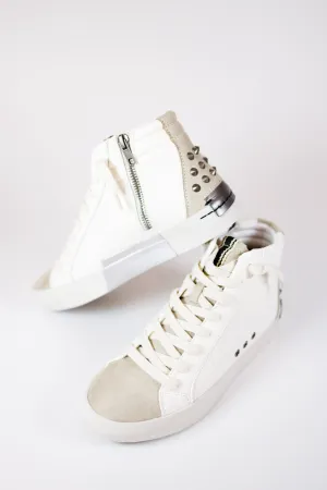 Reese Bone Snake High Top Sneakers