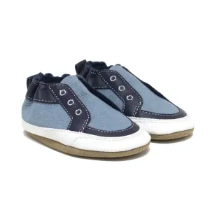 Robeez Soft Soles - Stylish Steve Blue Chambray