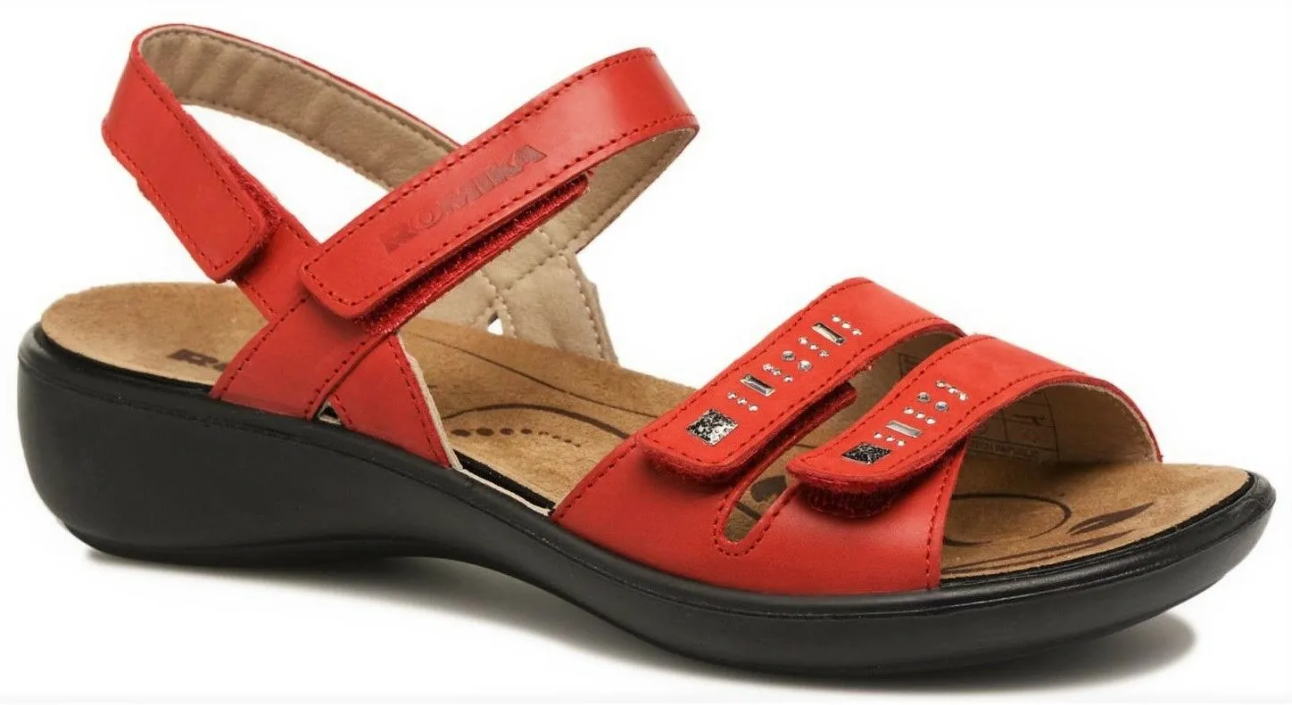 Romika shoes Germany- Orthotic friendly comfort leather Sandals Romika Ibiza 86