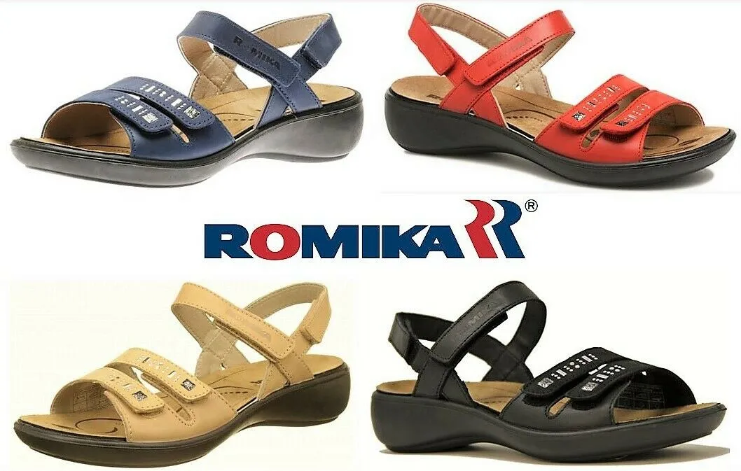 Romika shoes Germany- Orthotic friendly comfort leather Sandals Romika Ibiza 86