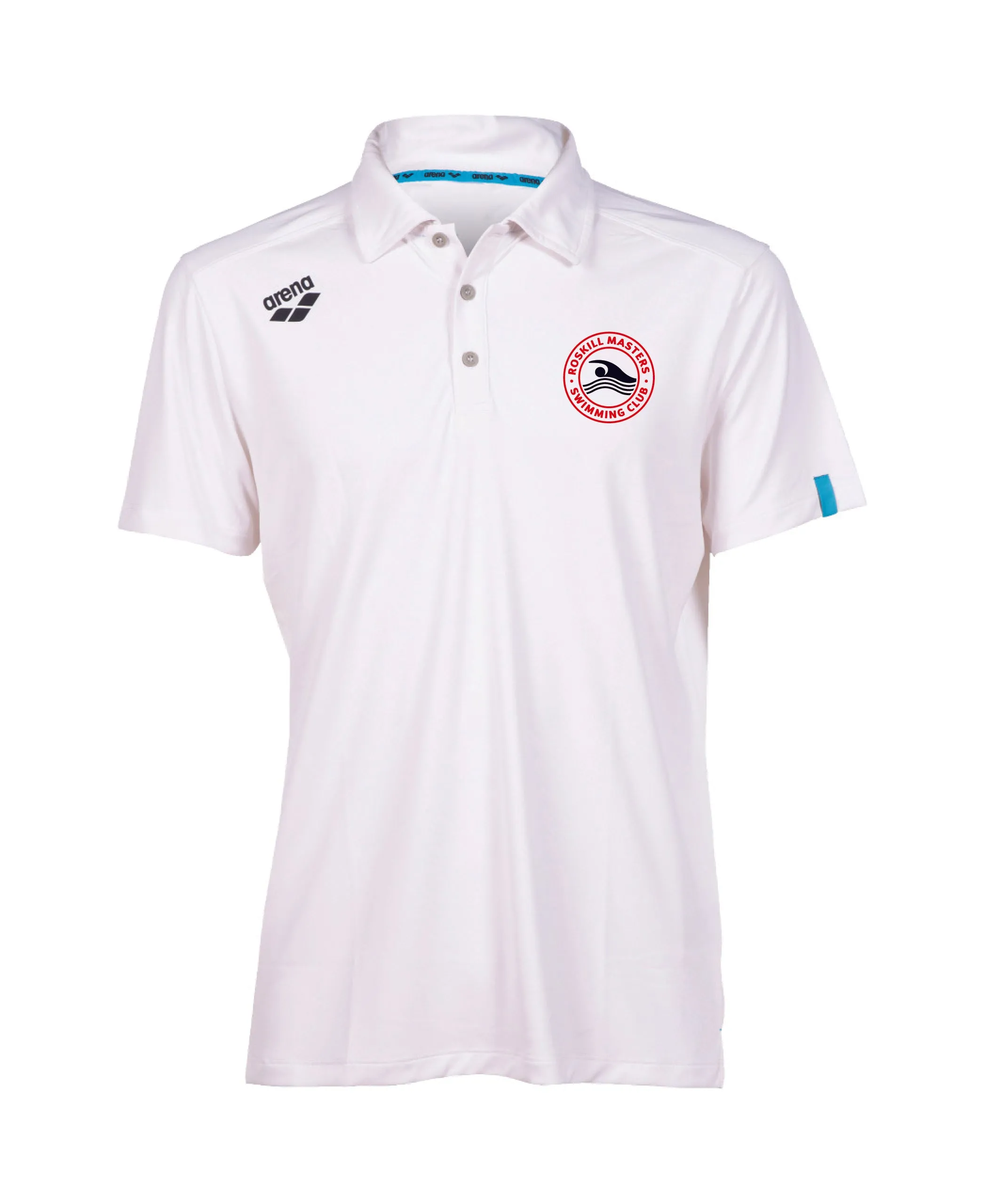 Roskill Masters Unisex Solid Polo - White