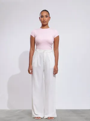 Rue High Neck Fitted Top