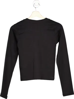 Russell Athletic Black Long Sleeve Tee UK S