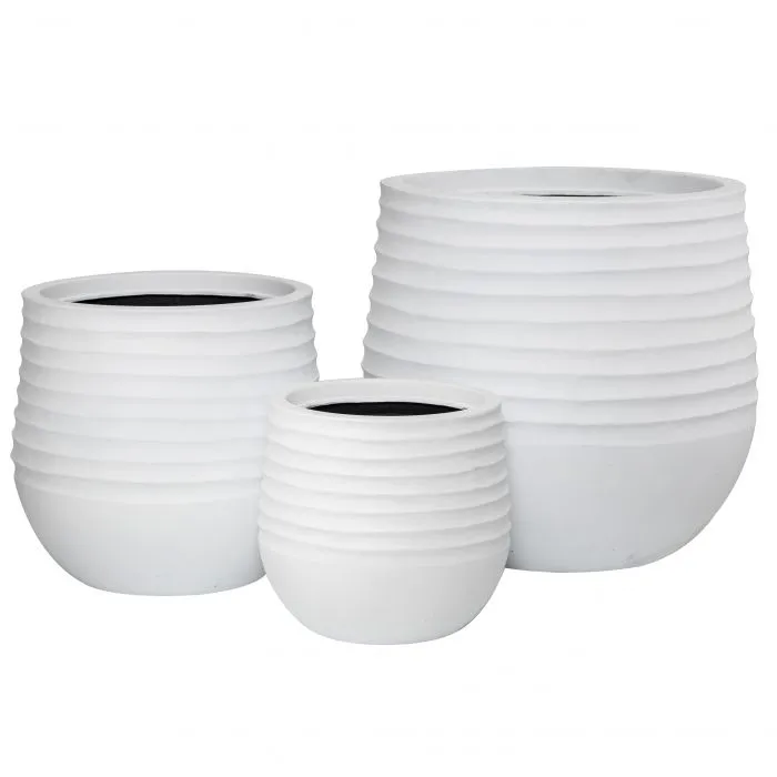Ryker Stonelite Planter White 490mm
