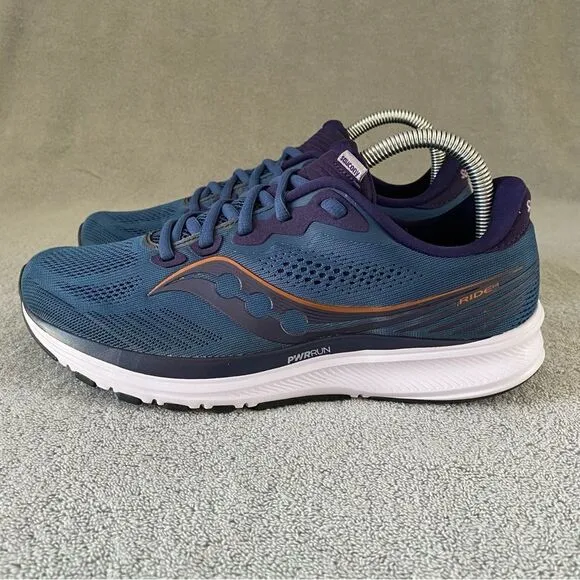 Saucony Womens 10 Ride 14 Athletic Sneaker Running Shoes S10650-35 Midnight Blue