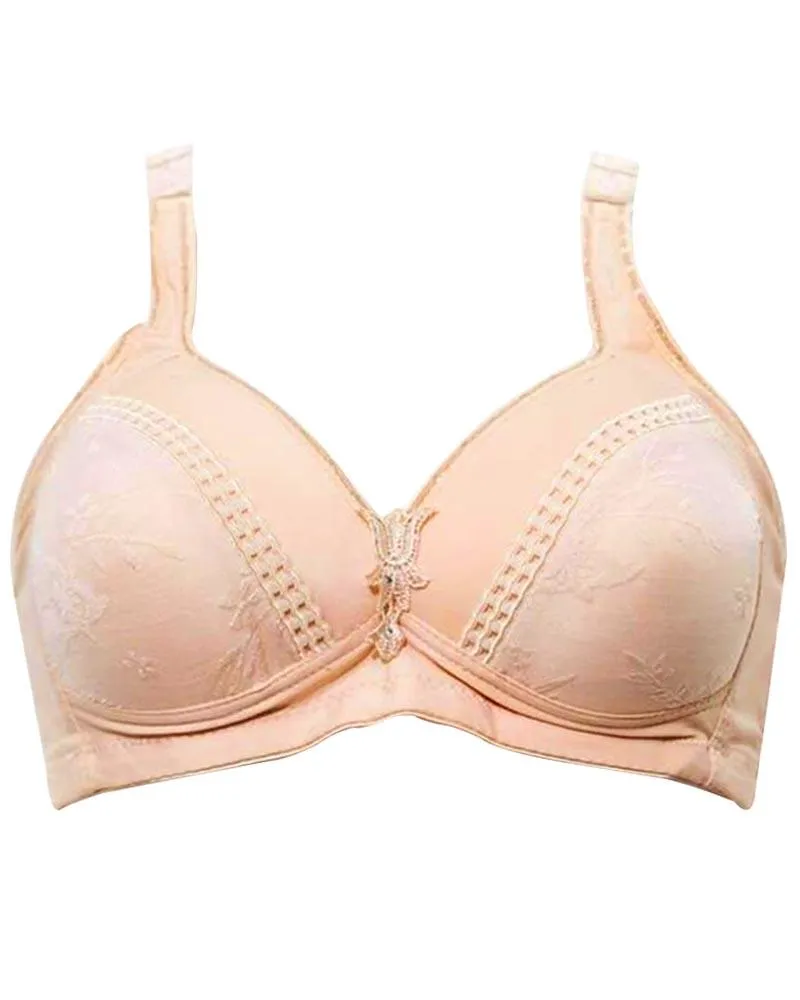 Seamed Cup Single Padded Skin Bra