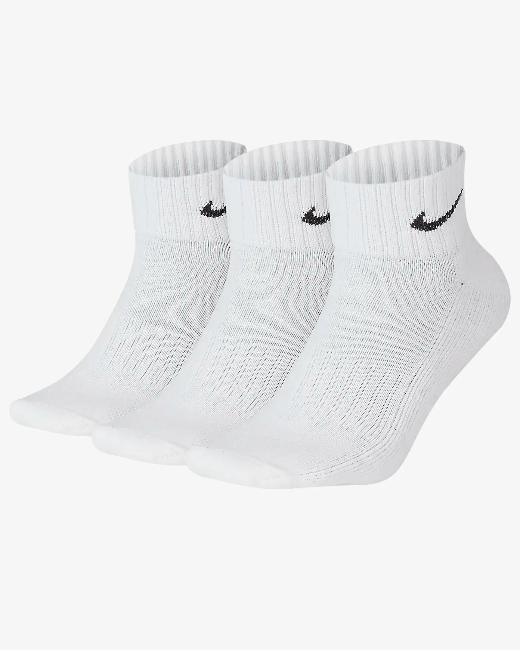 SET DI 3 PAIA DI CALZINI NIKE CORTI UNISEX BLACK WHITE