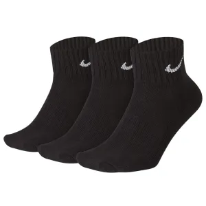 SET DI 3 PAIA DI CALZINI NIKE CORTI UNISEX BLACK WHITE