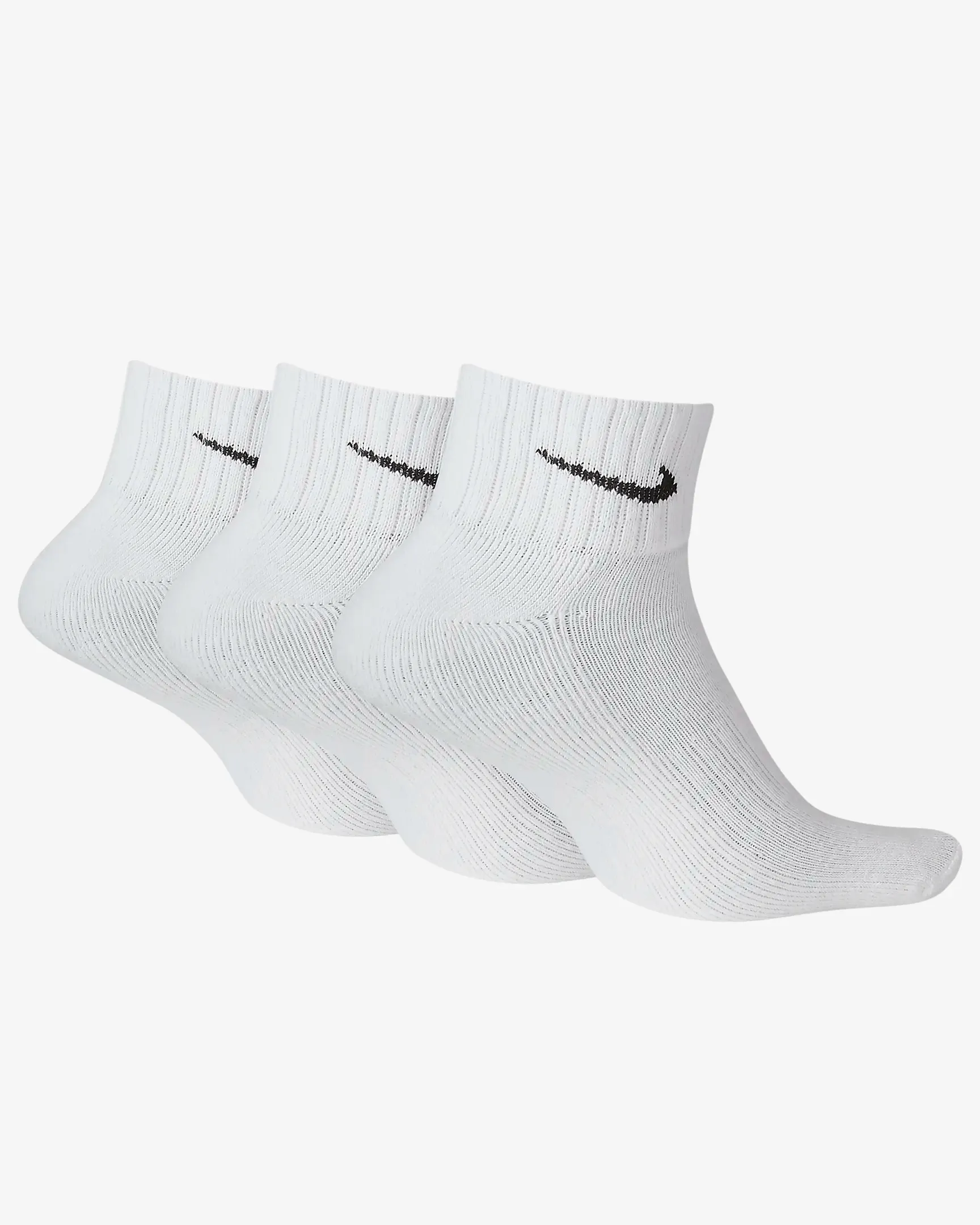 SET DI 3 PAIA DI CALZINI NIKE CORTI UNISEX BLACK WHITE