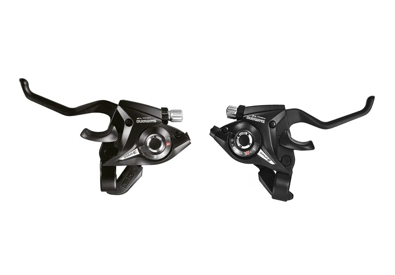 Shimano Altus ST-EF51 8 x 3 Speed Ezi Fire Shifter   Lever Set With Gear Cables