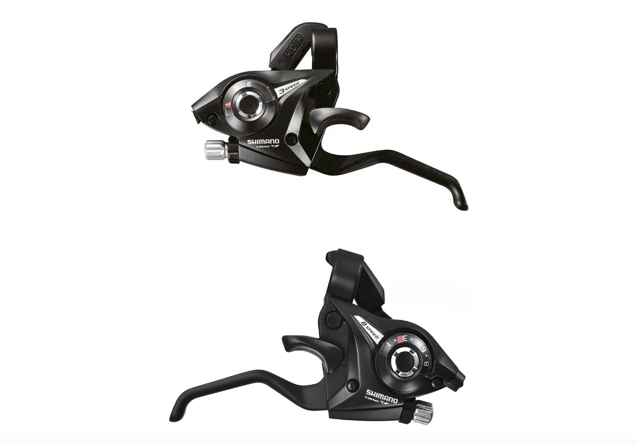 Shimano Altus ST-EF51 8 x 3 Speed Ezi Fire Shifter   Lever Set With Gear Cables