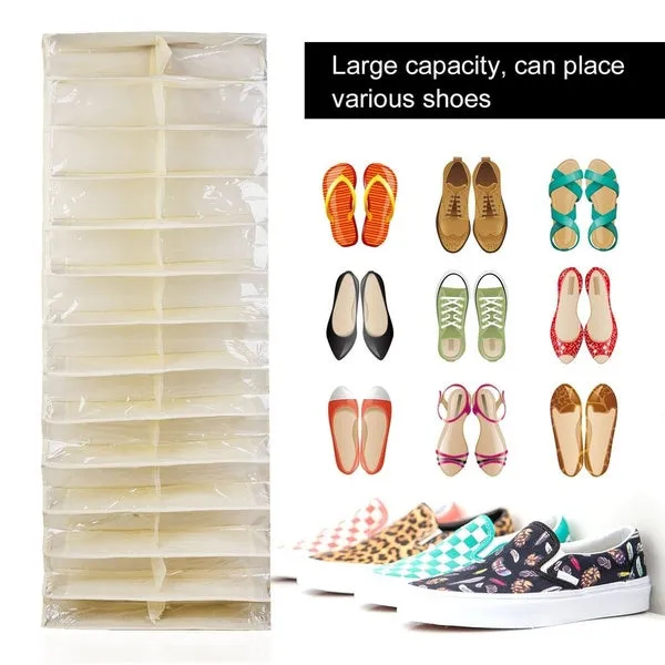 Shoe Rack Storage Organizer Holder Folding Hanging Door Closet 26 Pocket