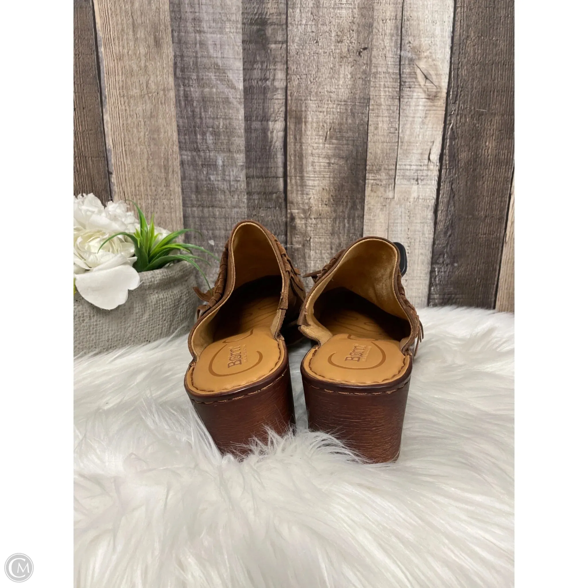 Shoes Heels Block By Born In Brown, Size: 11