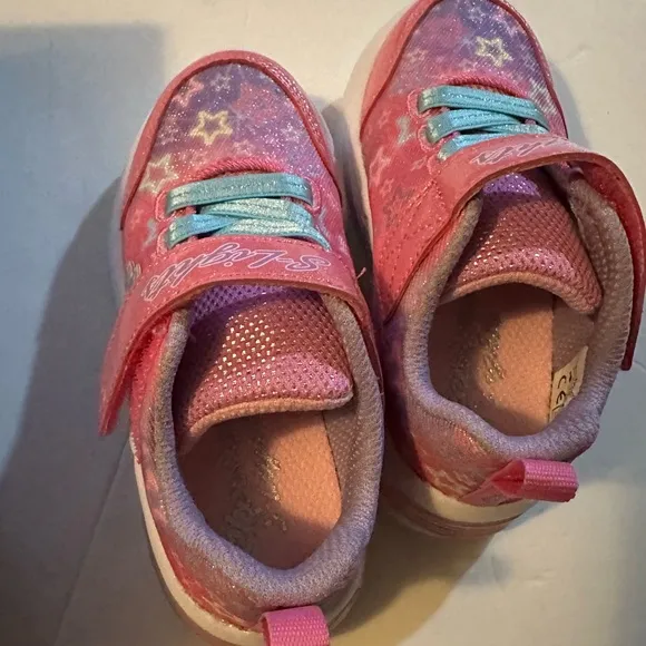Skechers S-Light Star Collection Light Up Girls Sneakers