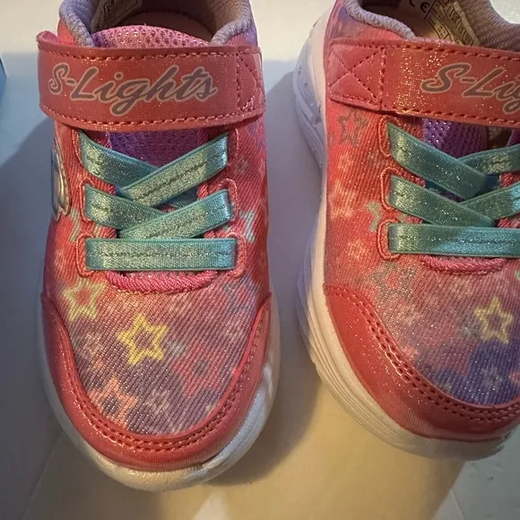 Skechers S-Light Star Collection Light Up Girls Sneakers