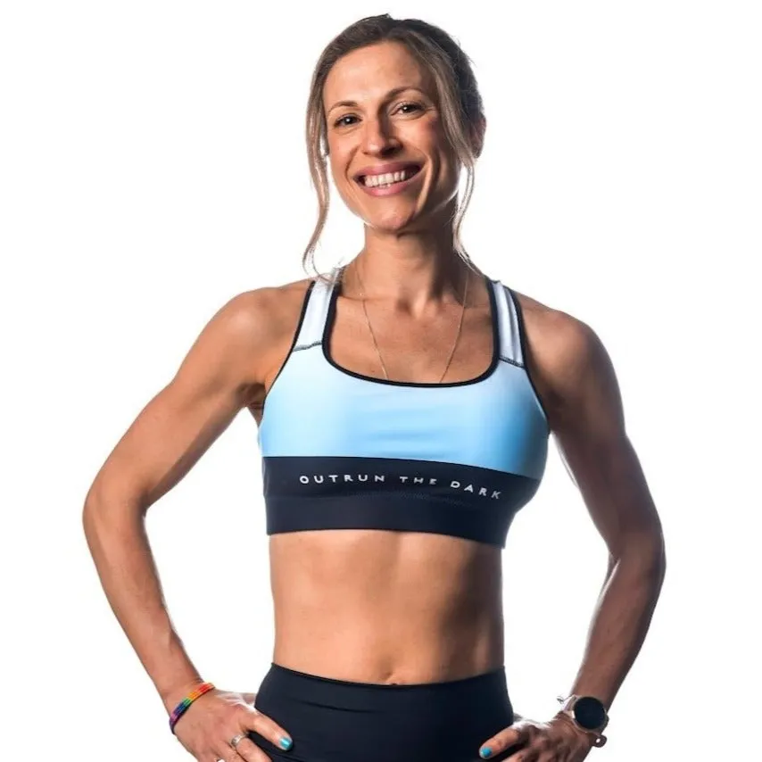 Sky Blue Padded Sports Bra