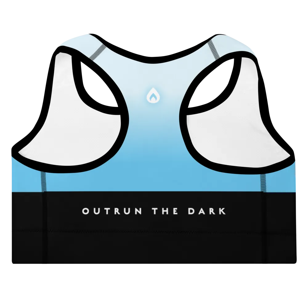 Sky Blue Padded Sports Bra