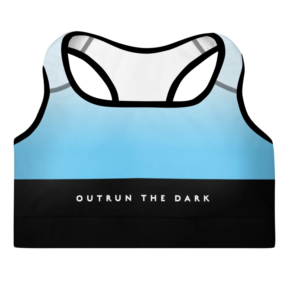 Sky Blue Padded Sports Bra