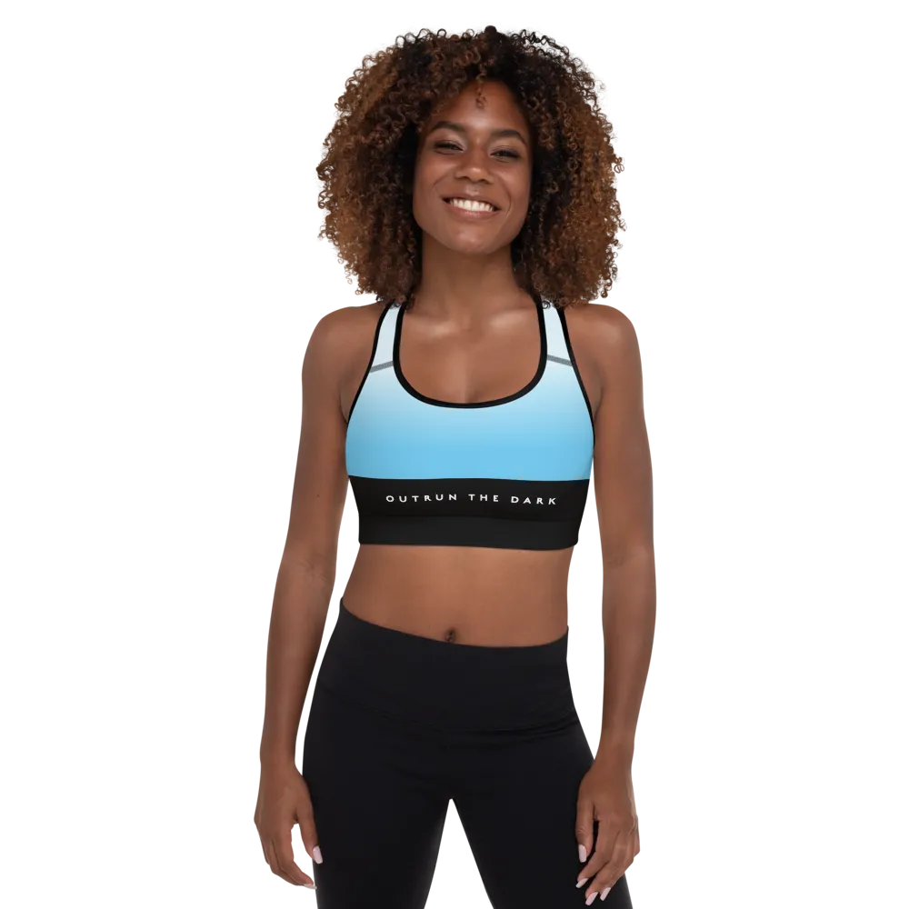 Sky Blue Padded Sports Bra