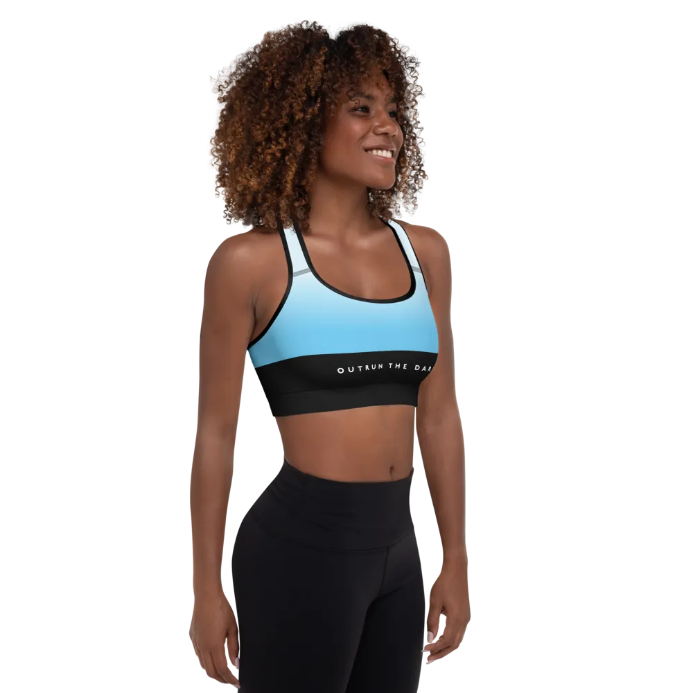 Sky Blue Padded Sports Bra