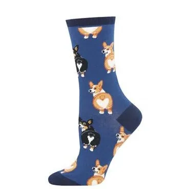 Socksmith - Corgi Butt Crew Sock size 9-11