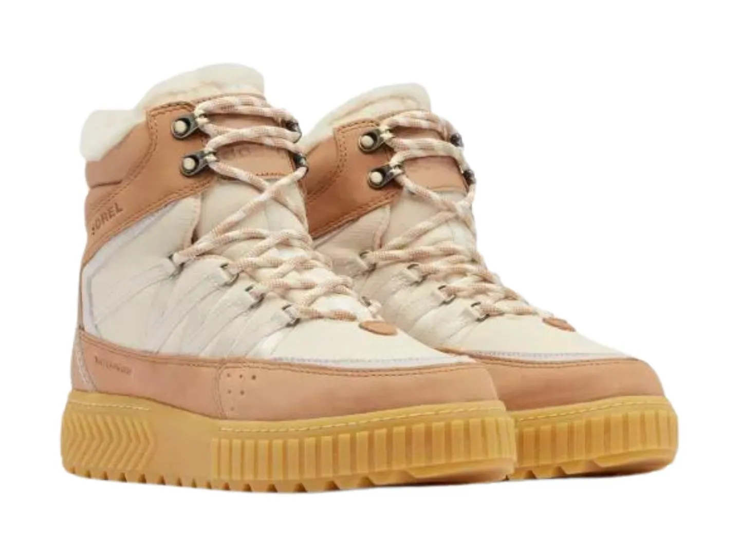 Sorel: ONA Ave Trek Boot WP in Honey White/Sea Salt