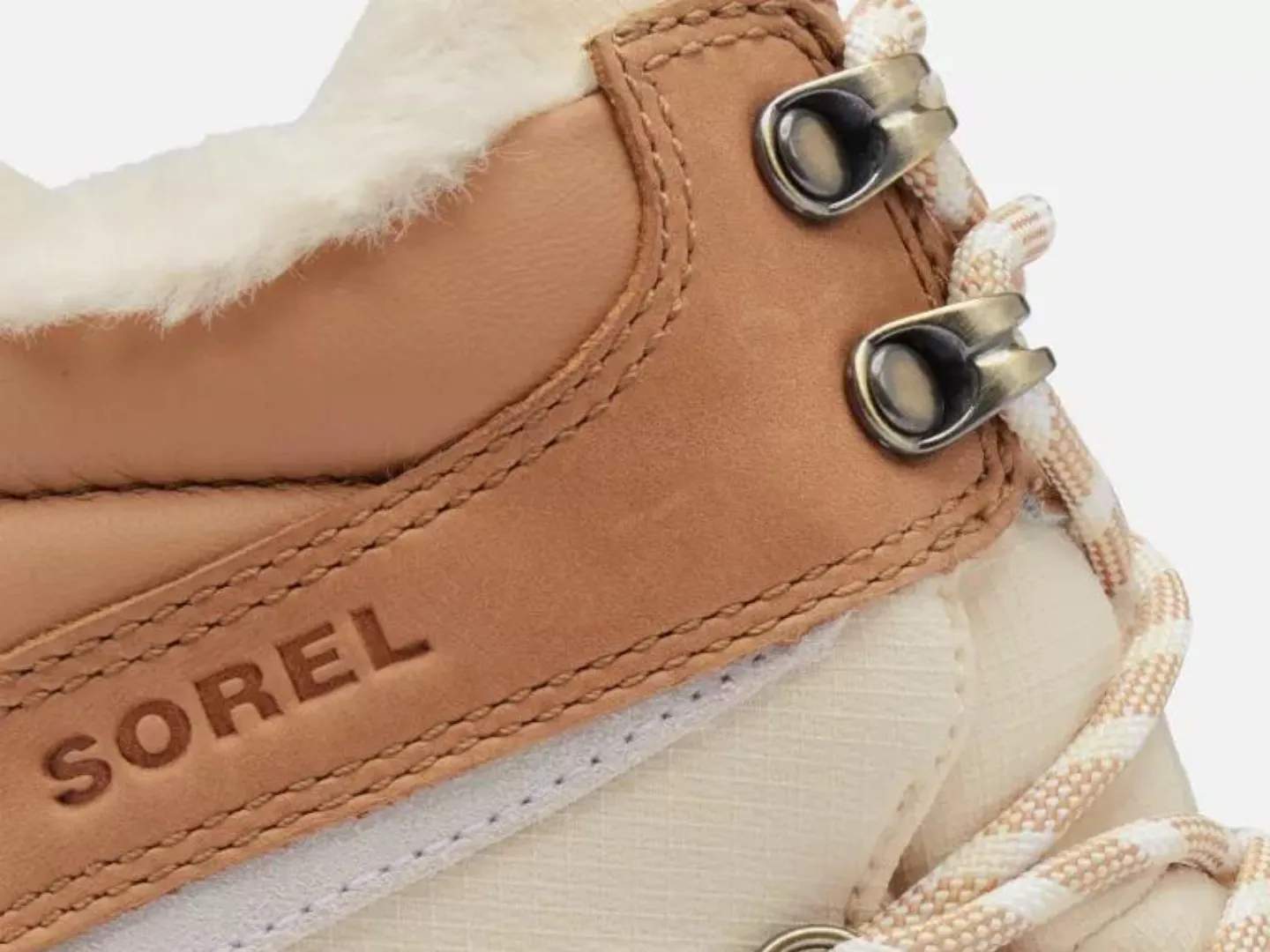 Sorel: ONA Ave Trek Boot WP in Honey White/Sea Salt