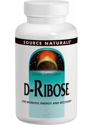 Source Naturals, D Ribose, 1000mg, 60 ct