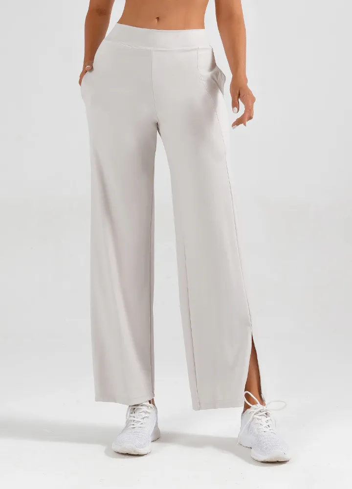 Split Hem Wide Leg Pants