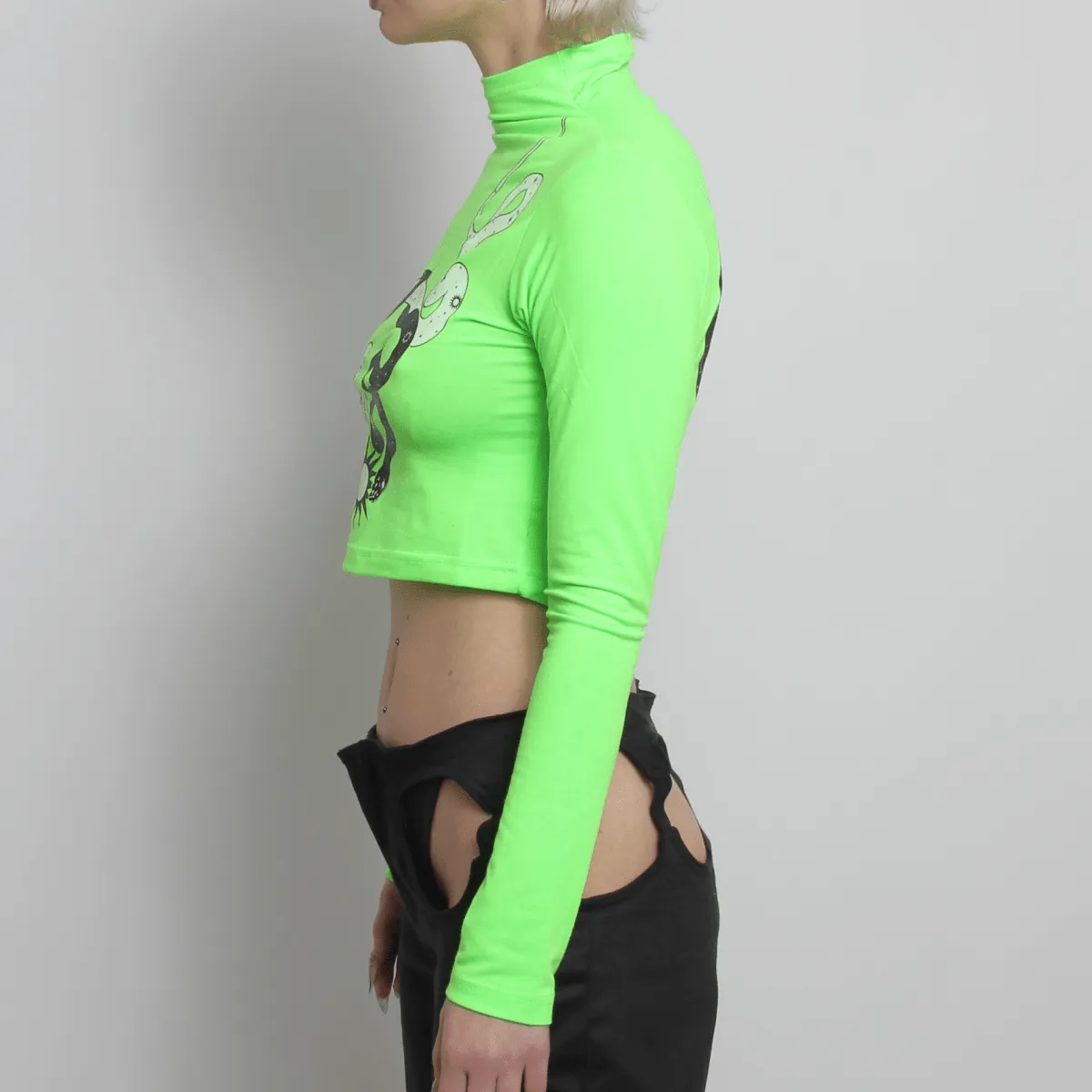 STARGAZER HIGH NECK TOP GREEN