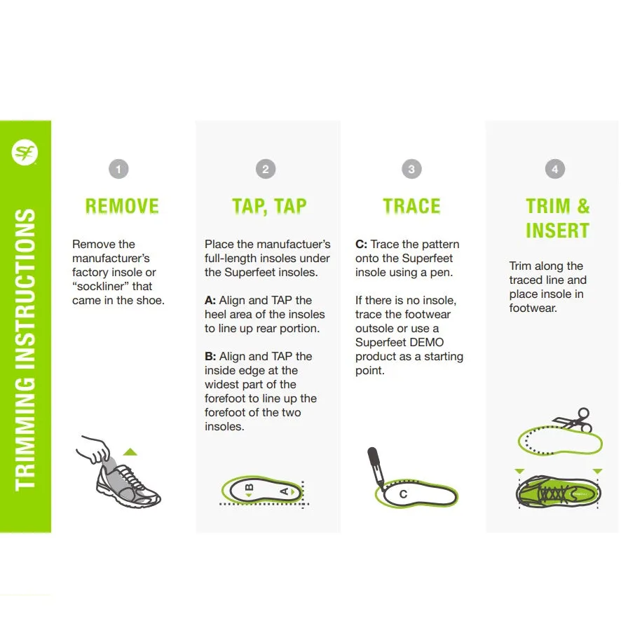 Superfeet Trailblazer Comfort Insoles - For Hiking