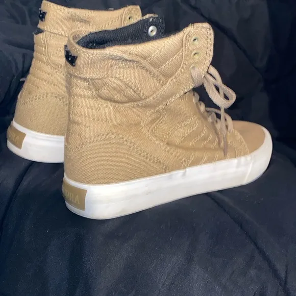 Supra Black and Tan Sneakers