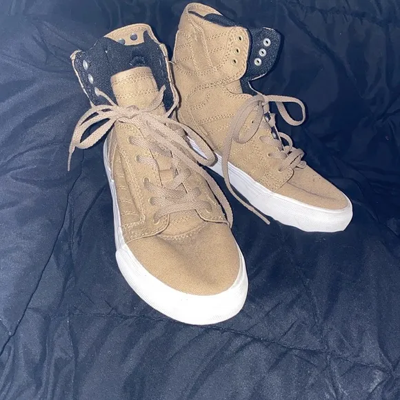 Supra Black and Tan Sneakers