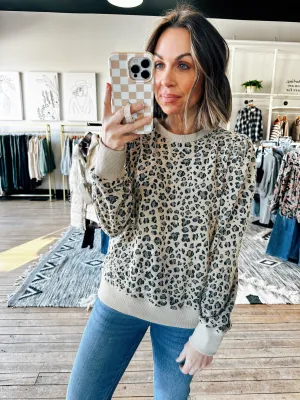 Textured Oatmeal Pullover