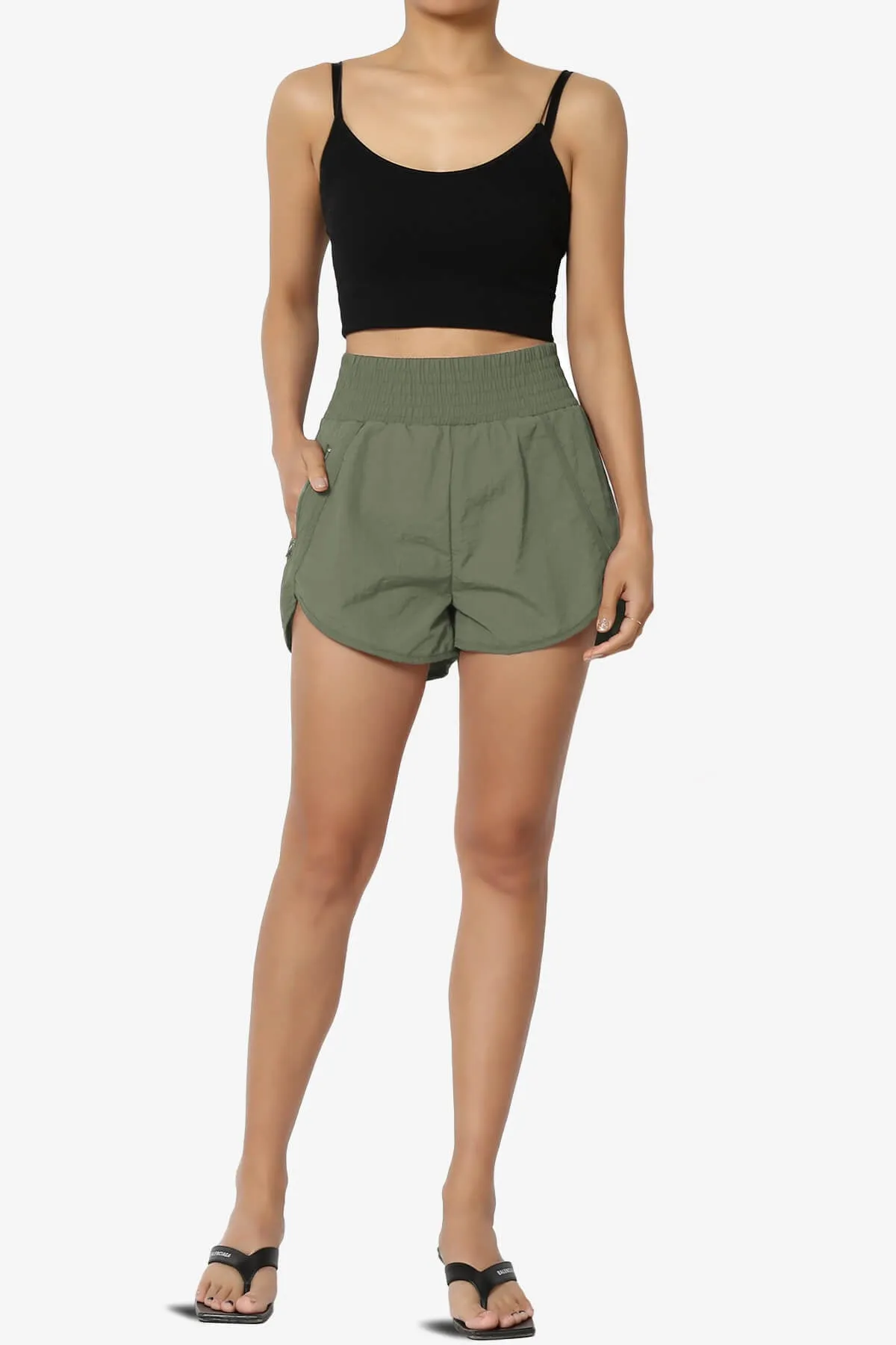 The Way Home Running Shorts w Zip Pocket